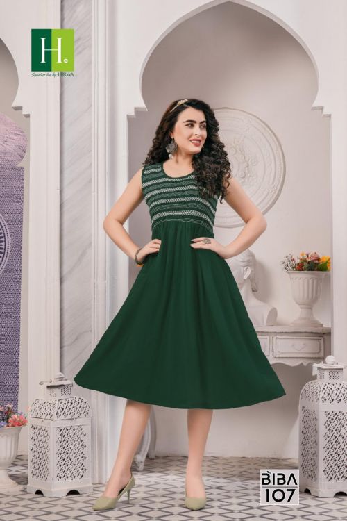 Hirwa Biba Designer Kurti Catalog